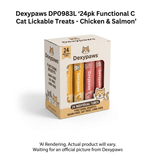 Friandises fonctionnelles à lécher pour chat - Poulet et Saumon (lot de 24)