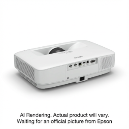 EPSON PowerLite 810E Ultra Short-throw Laser Projector, Wifi Miracast, 5000 Lumens, 1080p with 4KE, White