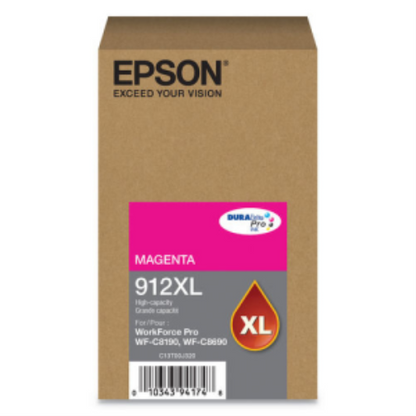 Epson T912XL320, Magenta Ink Cartridge,High-capacity