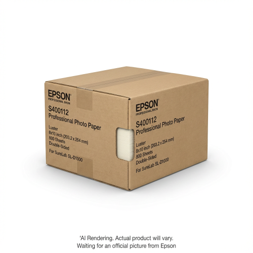 Epson SureLab Paper, Luster (190) DS, 8"X10", 800 sh