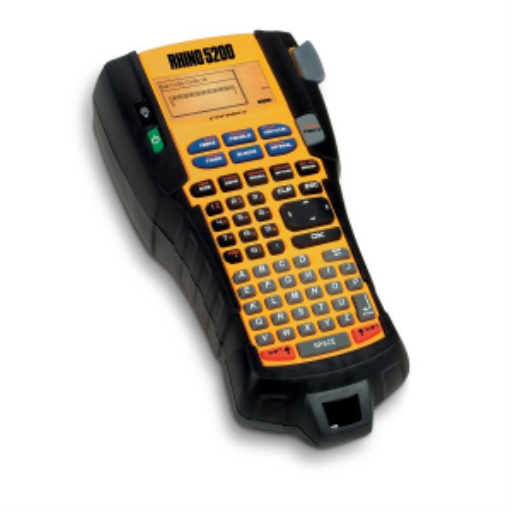 DYMO Industrial Label Maker, Rhino 5200 Label Maker, Time-Saving Hot Keys, Prints Fast, Durable Label Maker For Job Sites and Heavy-Duty Labeling Jobs