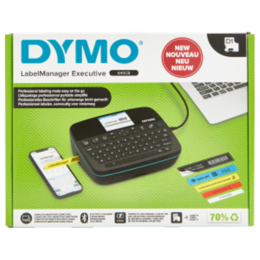 DYMO LabelManager Executive 640 CB Portable Label Printer, Compact Label Maker Machine with QWERTY Keyboard, Bluetooth & USB Connectivity, Compatible with DYMO D1 Standard & Durable Labels