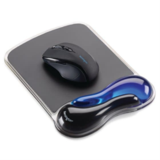 Repose-poignet gel pour tapis de souris Duo, bleu