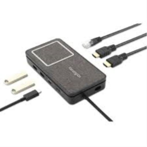 SD1700P USBC DOUBLE STATION D'ACCUEIL PORTATIVE 4K QI