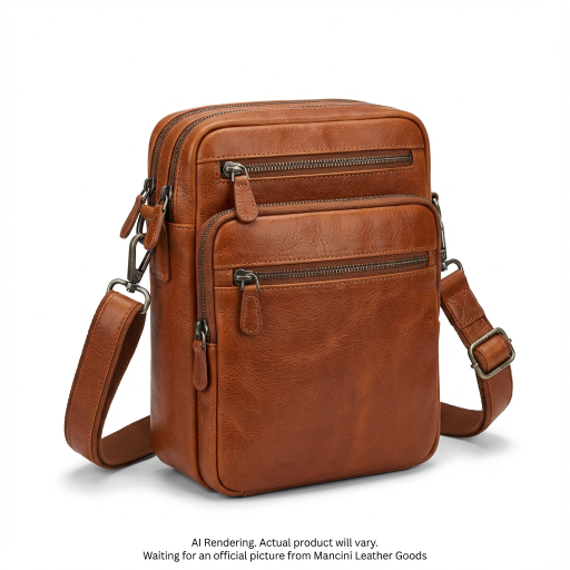 DOUBLE TOP ZIPPER MEN'S BAG