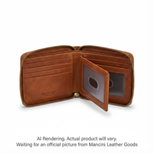 Zippered RFID Billfold w/ Passcase