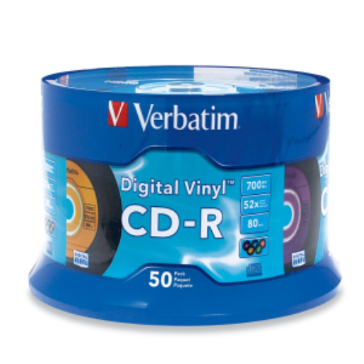 Verbatim CDR 80/700 52X VRB DV COLOR 50PK SP