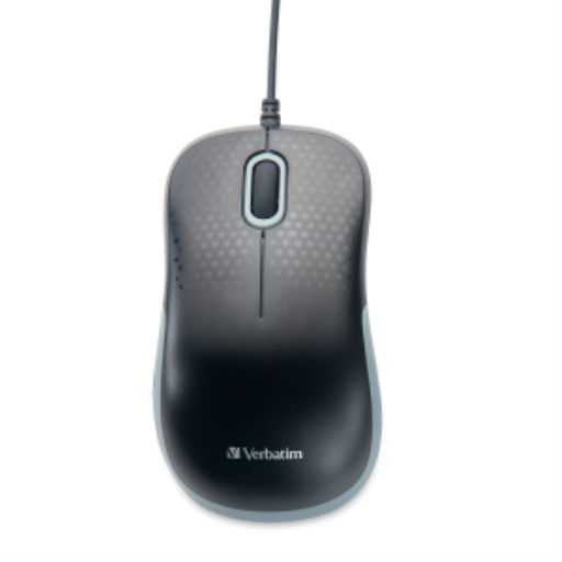 Verbatim Silent Wired Optical Mouse USB-C - Black