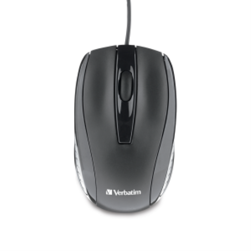Souris optique filaire Verbatim - Noire