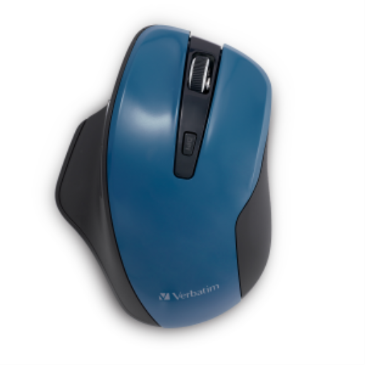 Verbatim Silent Ergo Wrls Blue LED Mouse-drk teal