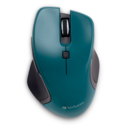 Souris sans fil Verbatim USB-C LED bleue - Sarcelle