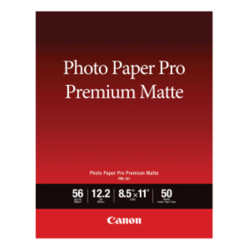 PM-101 8.5" x 11" Photo Paper Pro Premium Matte (50 sheets/pkg)