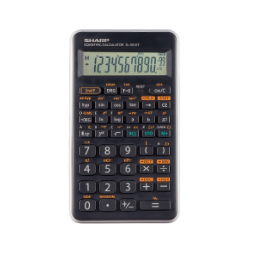 SHARP EL501XTGY Scientific Calculator – 146 Functions, Hard Case, Gray Accent