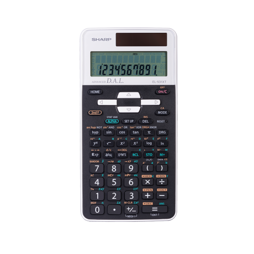 Sharp EL531XTWH Scientific Calculator – 273 Functions, 10-Digit 2-Line LCD