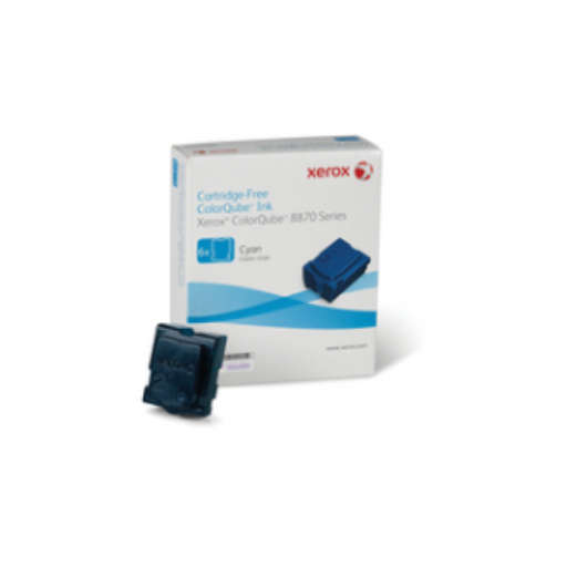 108R00950 Xerox Colorqube Ink Cyan, Colorqube 8870 (6 Sticks), North America For 8880 Colorqube