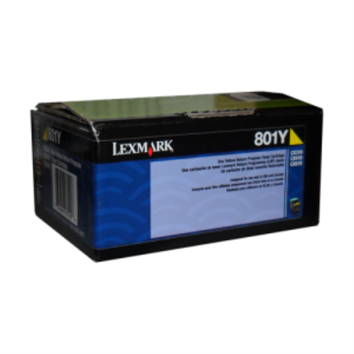 Cartouche de toner jaune de programme de retour Lexmark CX310,410,510 1K