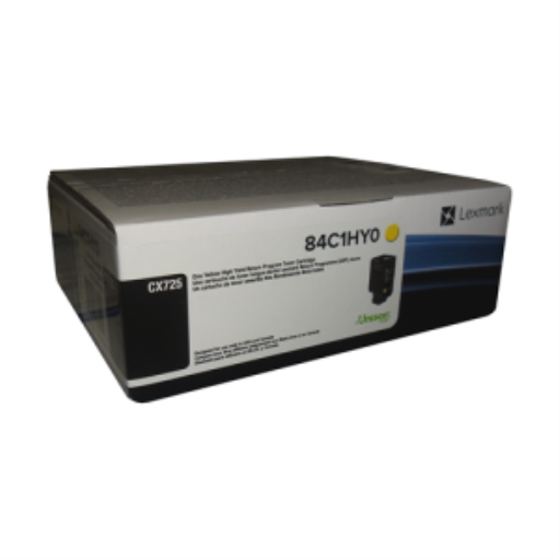 Cartouche de toner jaune Lexmark CX725, programme de retour, 16 000 pages
