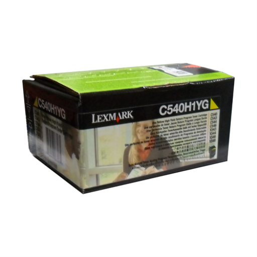 Cartouche de toner jaune programme de retour Lexmark C54x,X54x 2K