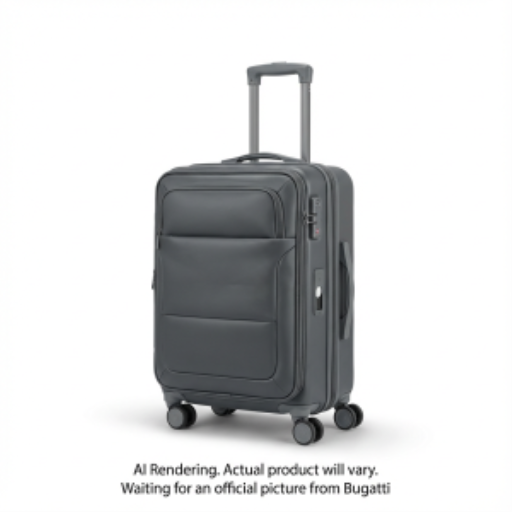 Bugatti Amsterdam SLG9824BU Water-Resistant Softside Luggage – 24" AirTag Ready Grey