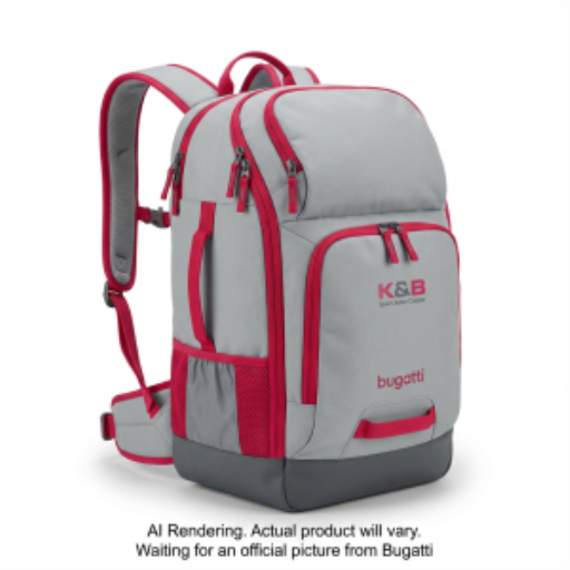 Sac à dos Junior en cuivre K&B Sport - Gris clair / Framboise