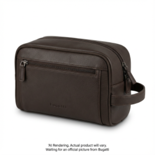 Bugatti Valentino Toiletry Bag - Dbrown