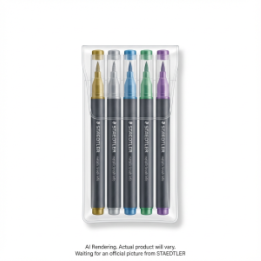 Marker metallic brush 5 pc.