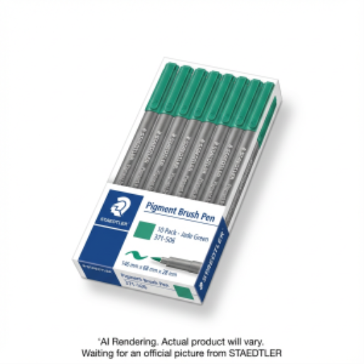 Stylo pinceau pigmenté vert jade