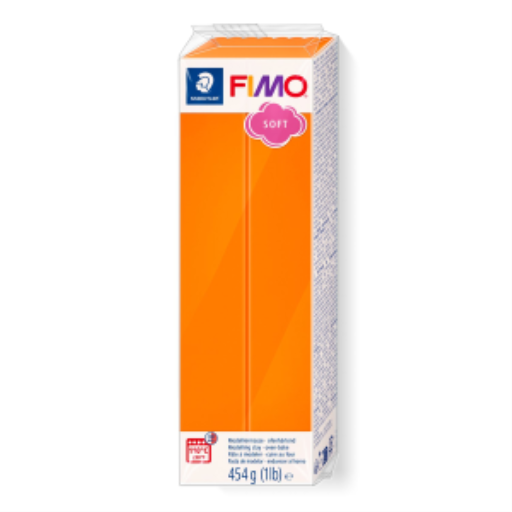 Modelling Clay Fimo Soft 454g (1Lb) Tangerine
