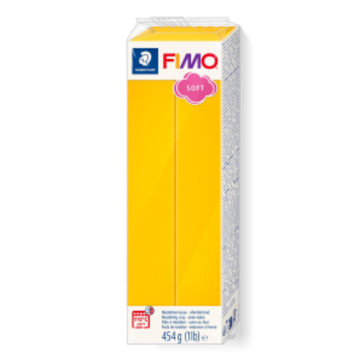 Pâte à modeler Fimo Soft 454g (1Lb) Jaune vif