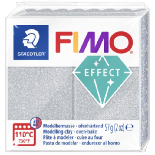 Pâte à Modeler Fimo Effect Argent Métallique 57g (2 oz)