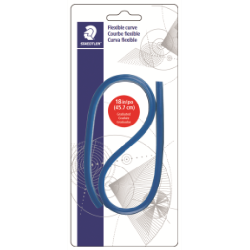 97160-18BK03 STAEDTLER-Mars Limited RÈGLE FLEXIBLE COURBE 18" 450mm