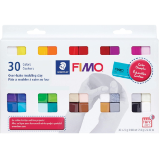 Pâte à Modeler Fimo Soft, Assortiment de 30 Couleurs