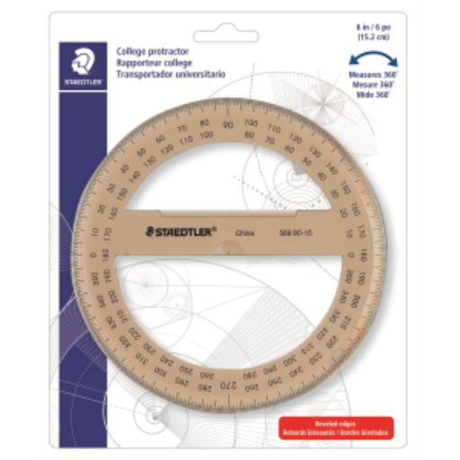 Protractor 6''/360 degree BK
