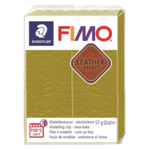 Modelling Clay Fimo Leather Effect Olive 57g (2 oz)