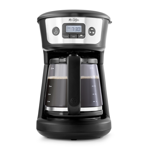 Cafetière programmable Mr. Coffee 12 tasses avec sélecteur d'intensité
