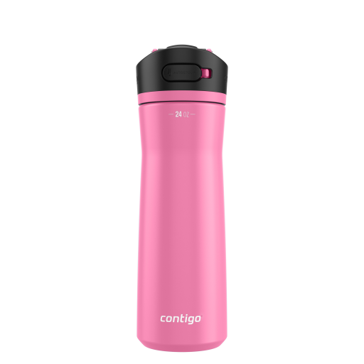 Bouteille d'eau isotherme Contigo Ashland Chill 2.0 en acier inoxydable avec couvercle AUTOSPOUT, 709 ml, azalée
