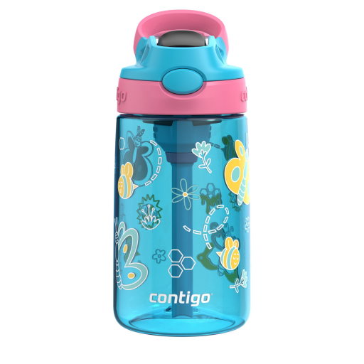 Contigo 14 oz Autospout Blue Raspberry Butterflies - Plastic