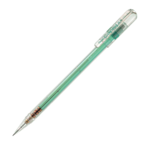 Pentel CAPLET Mechanical Pencil, Green Transparent Barrel, 0.5mm