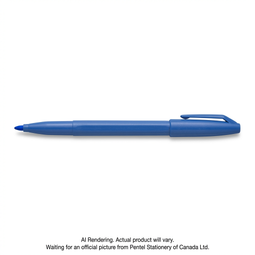 Pentel Arts Sign Pen Fiber-Tipped Pen, (2.0mm), Blue Ink