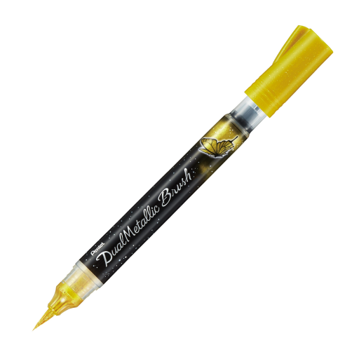 Dual Metallic Brush, Metallic Gold, 1PC Pack