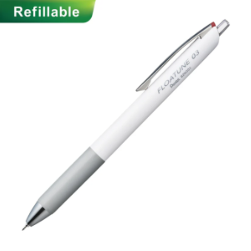 Refills for Pentel Floatune, Advanced Rollerball Retractable Pen, 0.3mm Tip, Red Ink