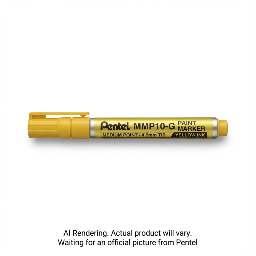 Pentel Paint Marker, Medium Point (4.5mm), Bullet Tip, Yellow Ink