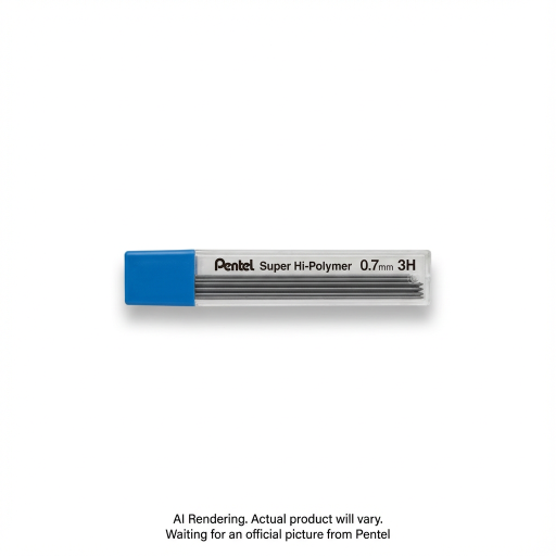 Super Hi-Polymer Lead Refill (0.7mm), 3H, 12 Leads per Tube