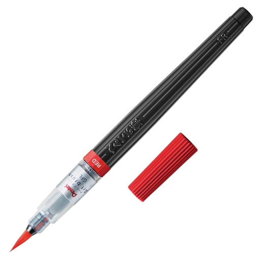 Pentel Arts Colour Brush 1PC Pack, Red Ink
