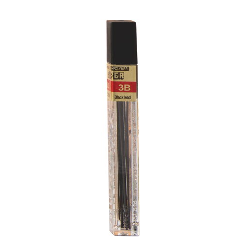 Super Hi-Polymer Lead Refill (0.5mm), 3B, 12 Leads per Tube