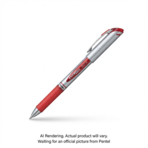 EnerGel Liquid Gel Pen, (0.7mm) Metal Tip, Capped, Red Ink