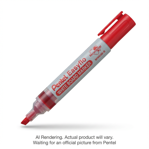 Easyflo White Board Marker (1.3/5.2mm) Red Ink