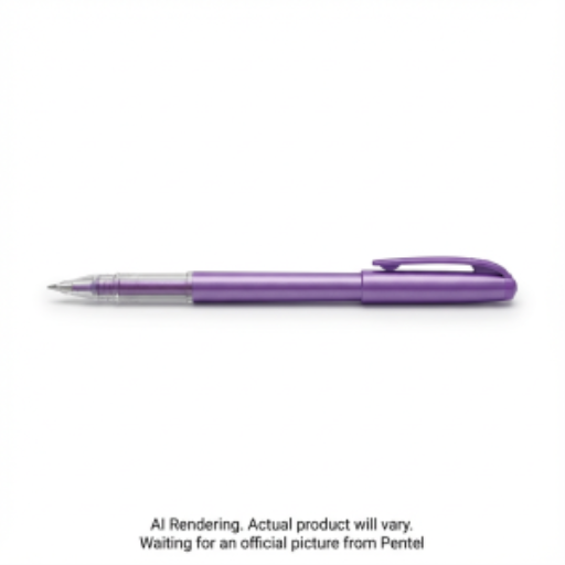 Pentel Arts Slicci Metallic (0.8mm) Needle Tip Med Gel Pen Violet Metallic Ink