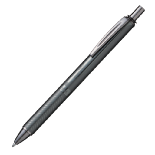 EnerGel Alloy Retractable Premium Liquid Gel Pen, (0.7mm) Brown Barrel, Black Ink