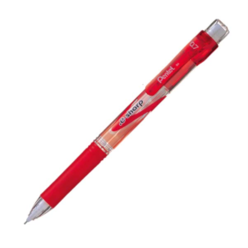 .Porte-mine mécanique E-Sharp (0,7 mm), accents rouges